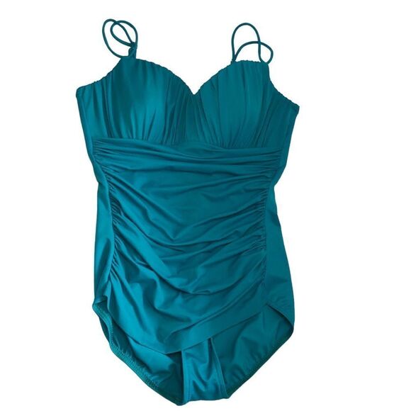 Magicsuit Women’s One Piece Slimming Swimsuit Aqua Size 16DD - Picture 1 of 9